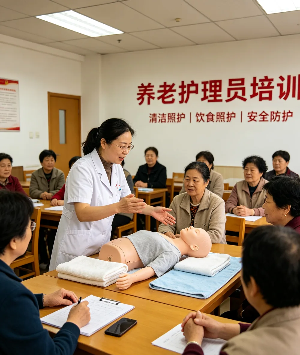 享邻嫂养老护理员培训课堂